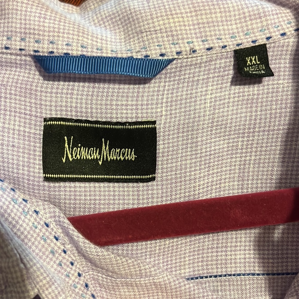 Neiman Marcus || XXL 100% linen long sleeve button down - Picture 2 of 3